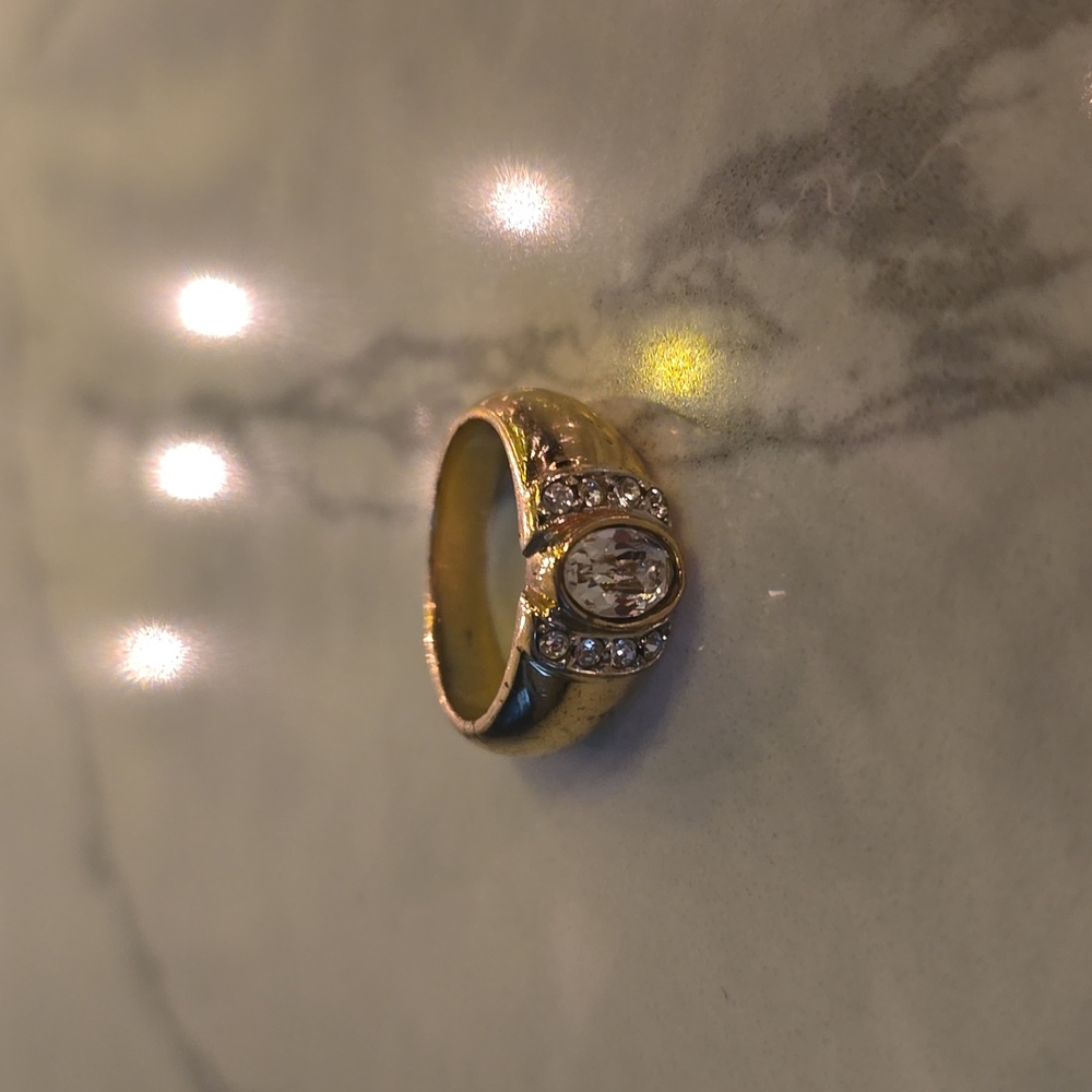 Vintage gold tone ring.